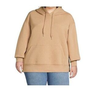 No Boundaries Womens XXL Tan Pullover Hoodie‎ Sweatshirt Drawstring Plus Size